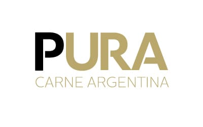 logo pura dorado sobre blanco